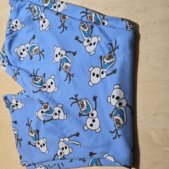 Other - CH1 Disney Frozen Olaf Pajama Pants Size Lg/Xl Fleece Elastic Waist Wide Leg